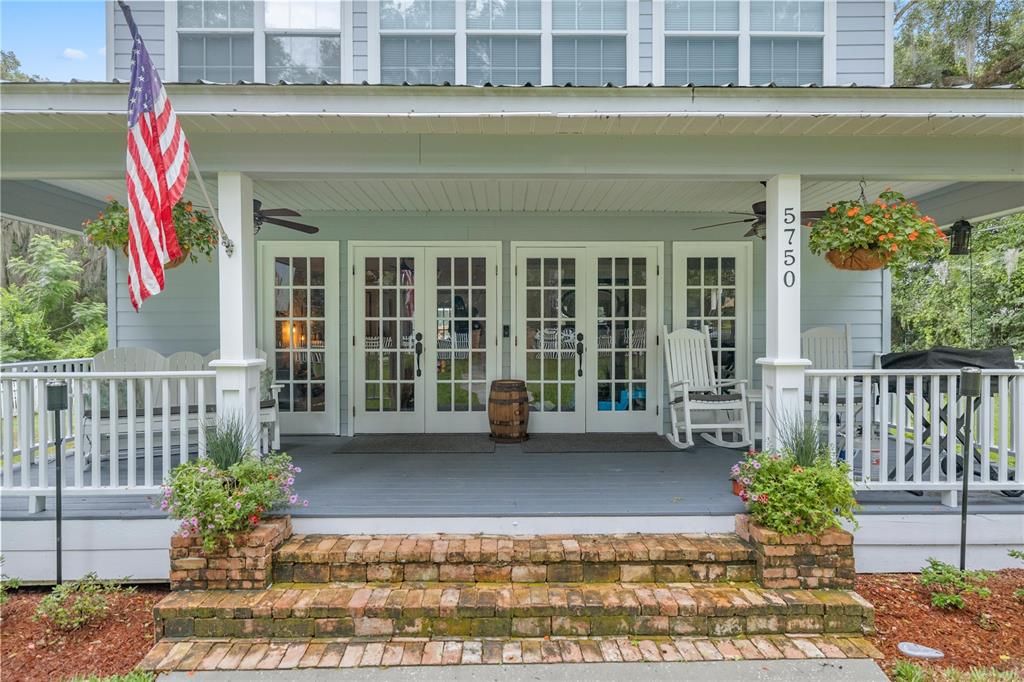 Huge front porch and windows galore