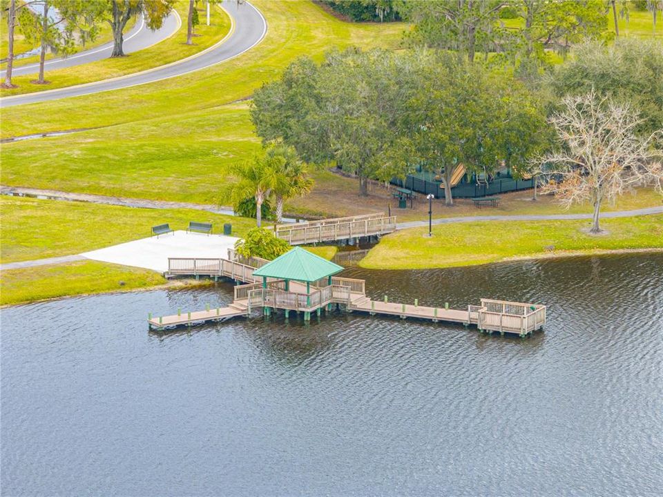 Gazebo, Fishing Pier and Playground (in the woods)