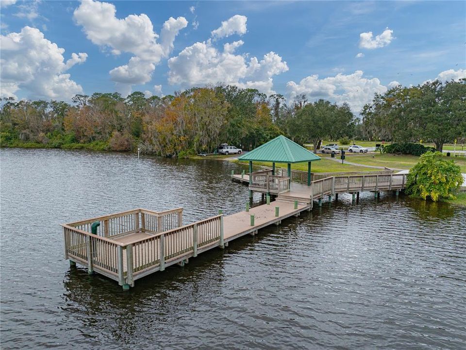 Gazebo and Fishing Pier on Walden Lake