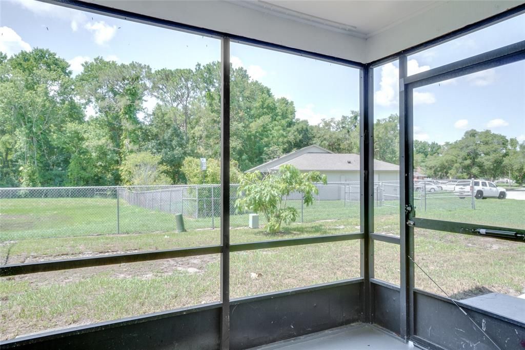 Screened porch