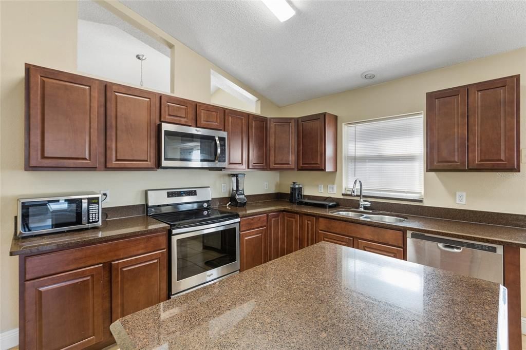 Granite Countertops and Stainless Steel Appliances