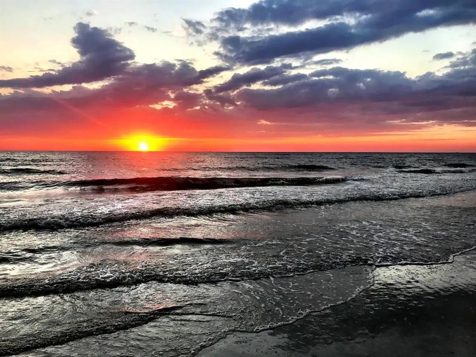 Sunset on Treasure Island Beach