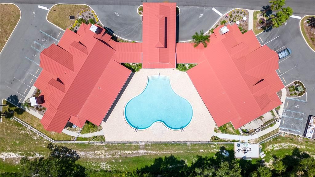Areial view of pool