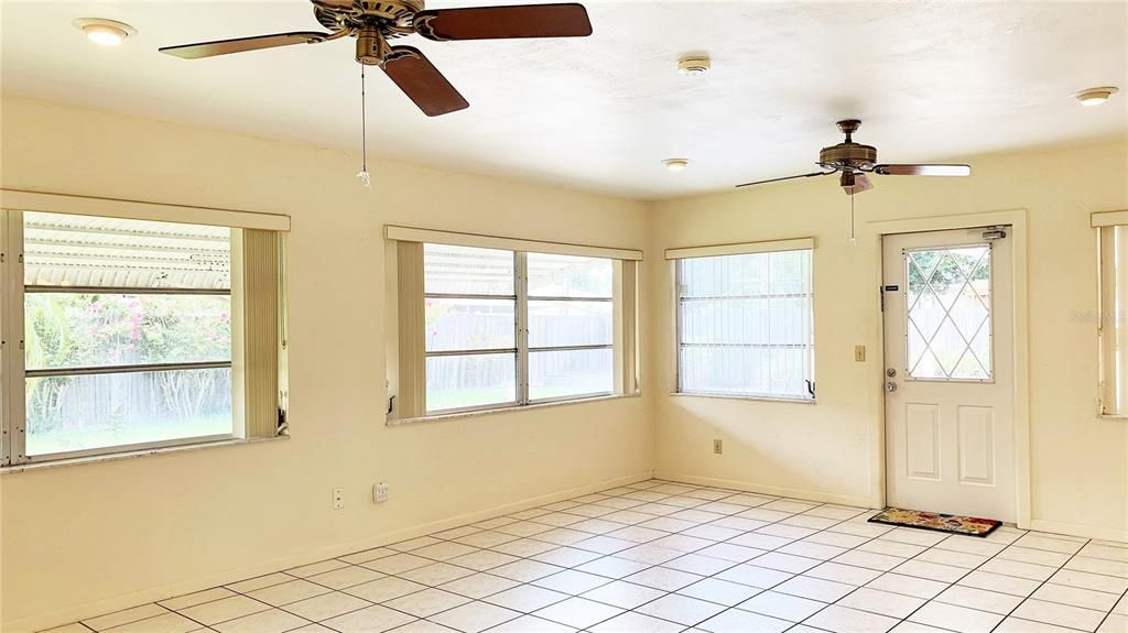 Family Room Door exits to the Pool