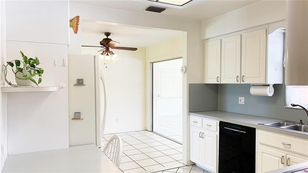 Kitchen looking out to Dining Area