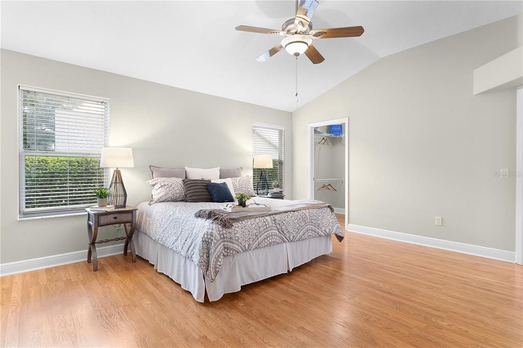 Master Ensuite features two walk-in closets