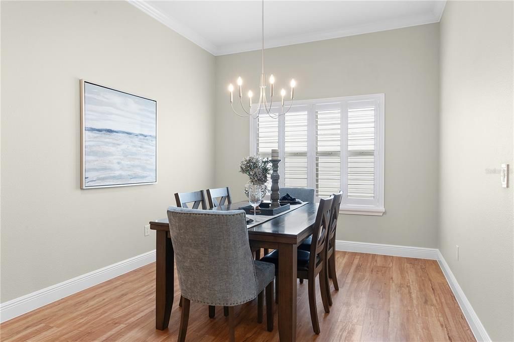 Formal dining room can be used for many purposes