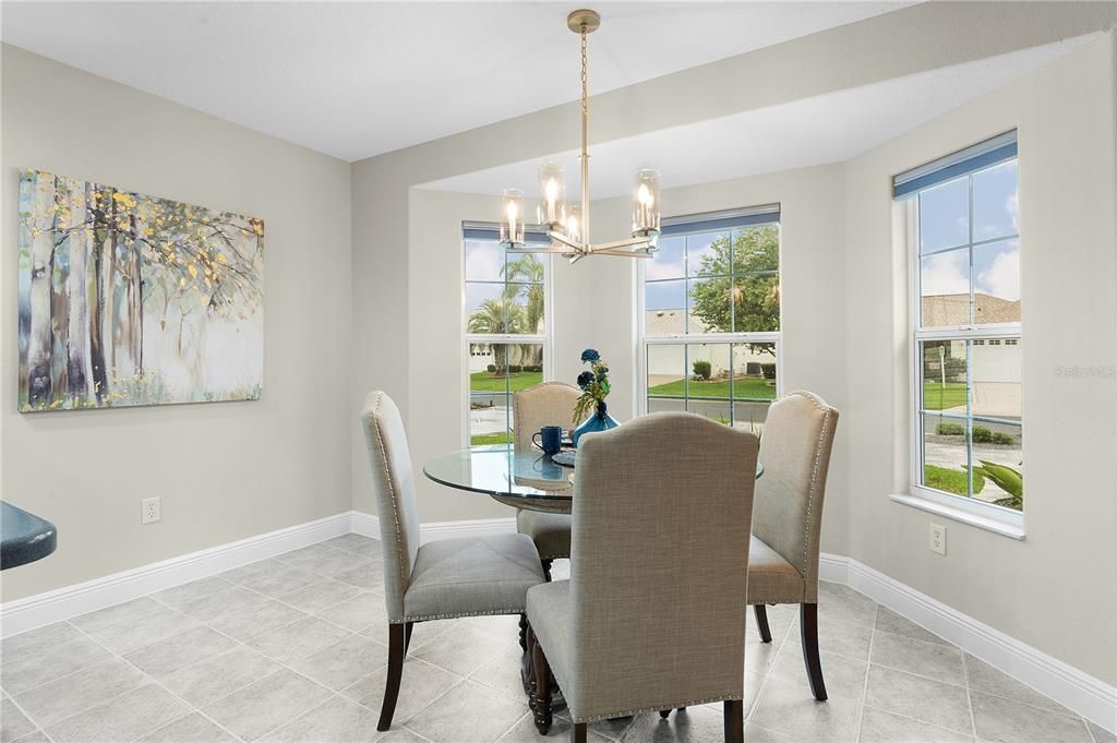 Enjoy the bright & sunny eat-in nook in the kitchen