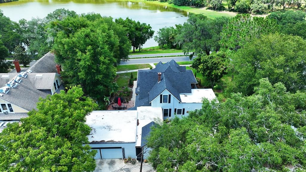 View from Rear of Home with Lake view in front