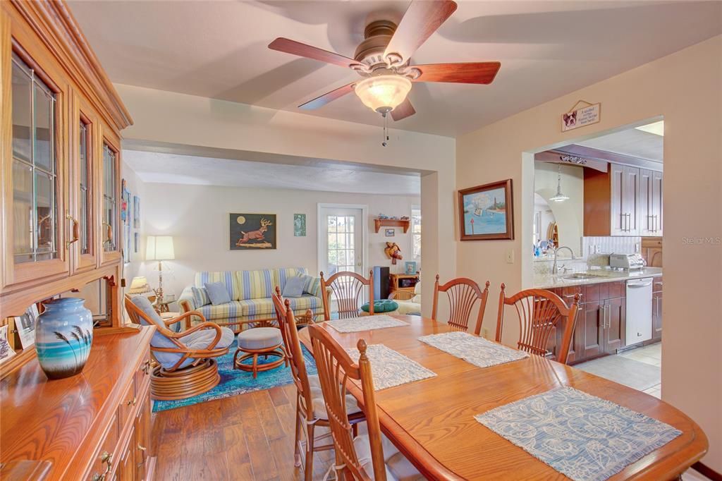 Formal Dining looking into sunroom