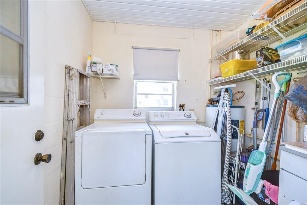 Laundry room off sunroom!