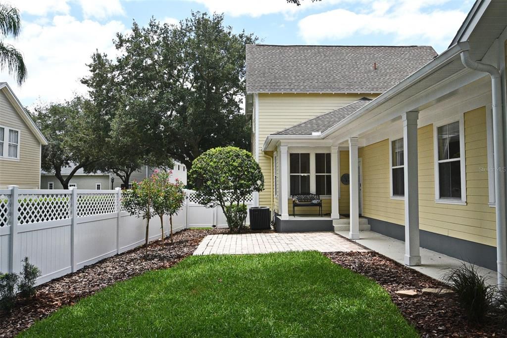 Side Yard Area with Paver Patio