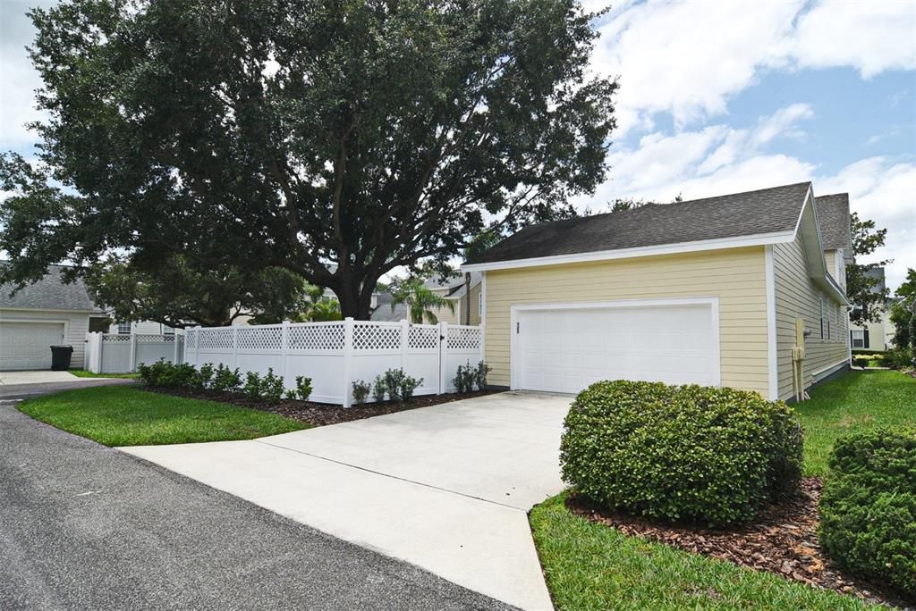 2 Car Garage plus large Parking Pad