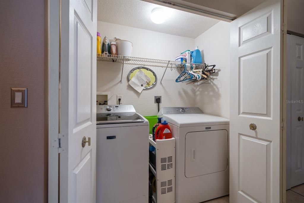 Inside Laundry Closet