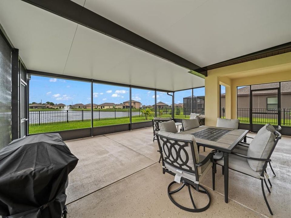 Covered back patio