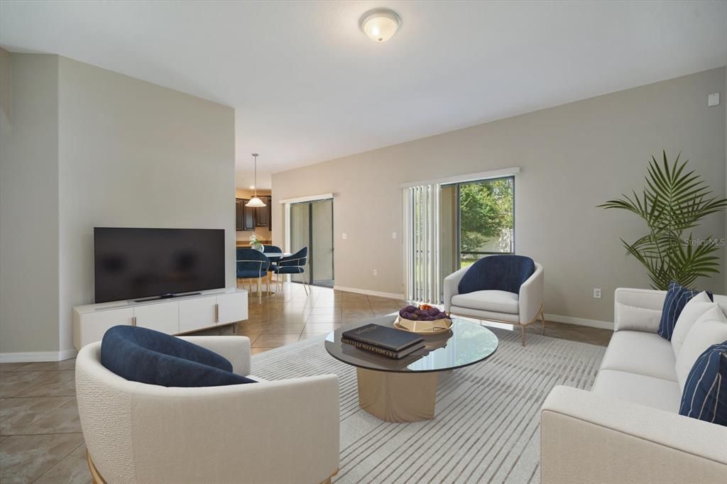 Staged Family Room