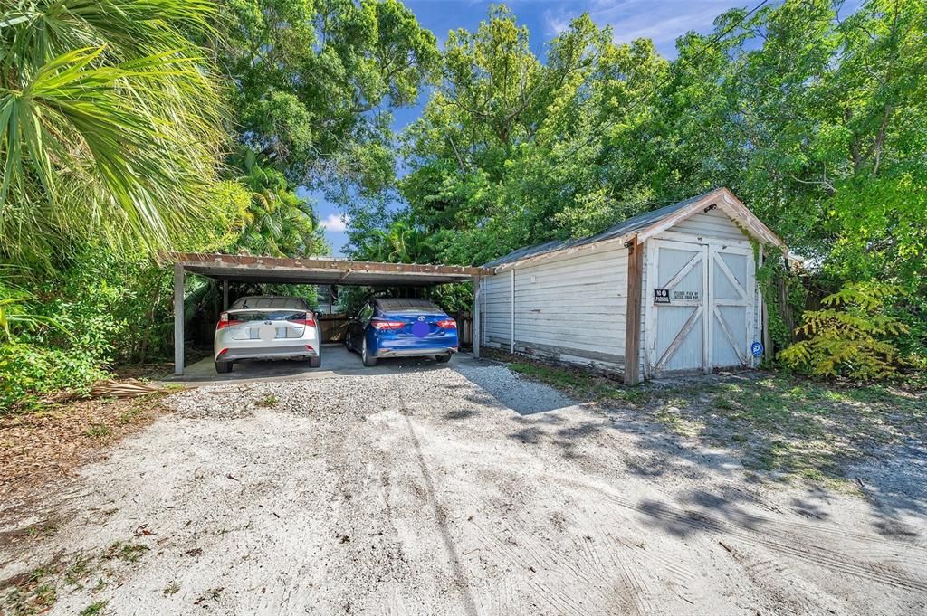 2-Car Carport and Garage