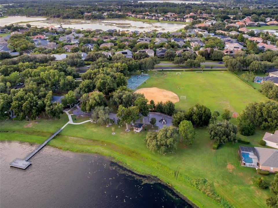 Sawyer Lake Park with Dock Platform