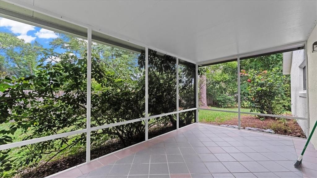 Screened back porch