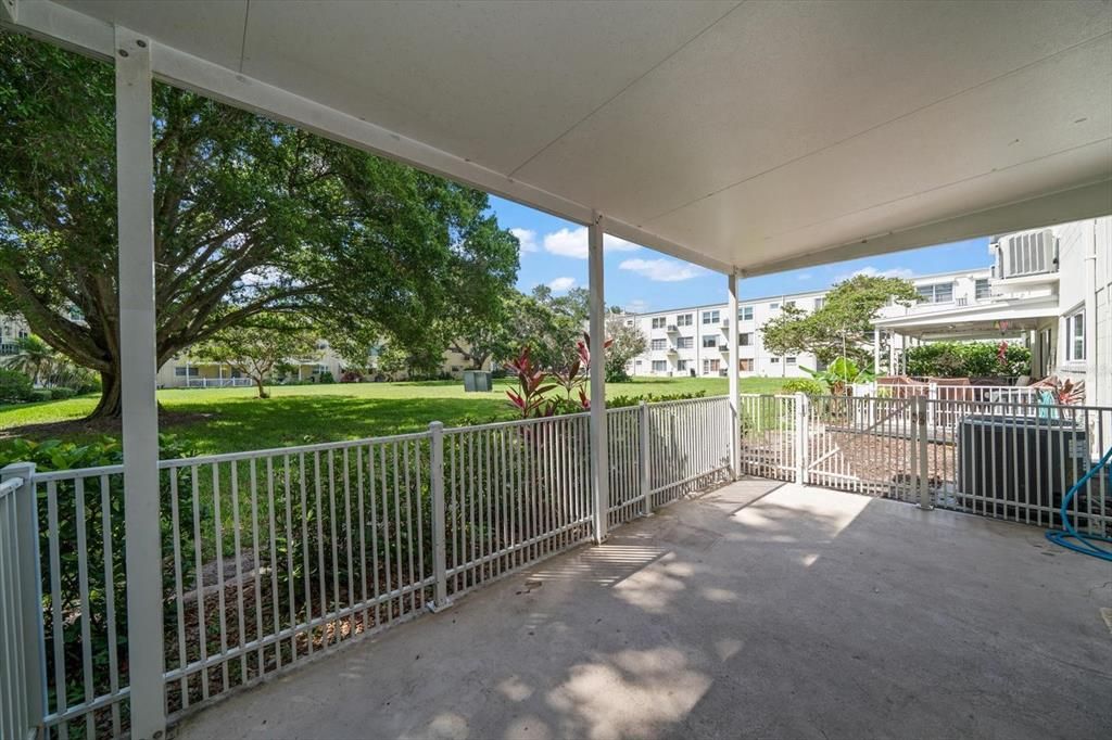 Covered patio