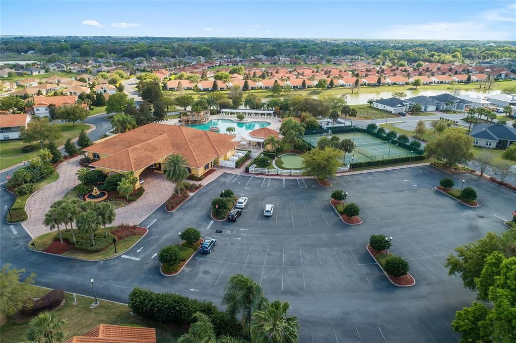 Aerial Clubhouse Area