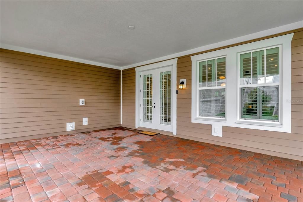 Spacious back porch.