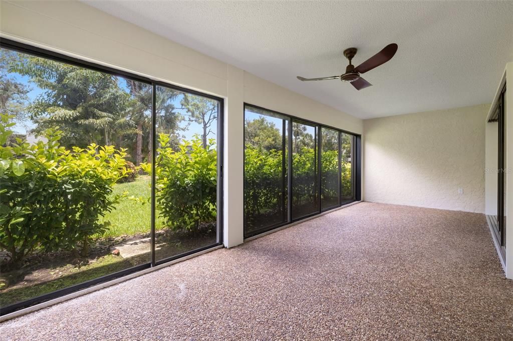 Enclosed back porch