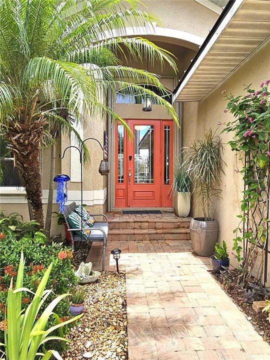 Walkway to front door