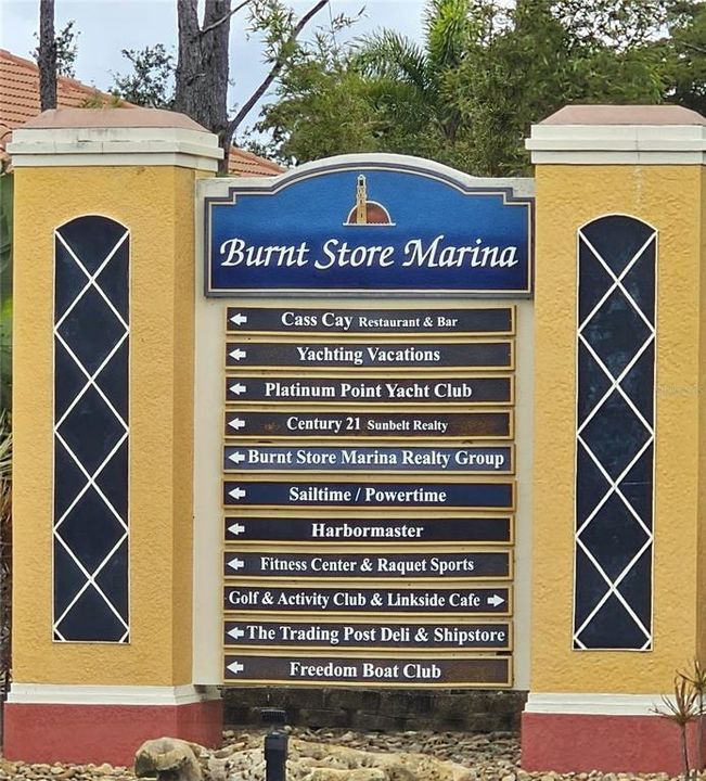 Burnt Store Marina Signage