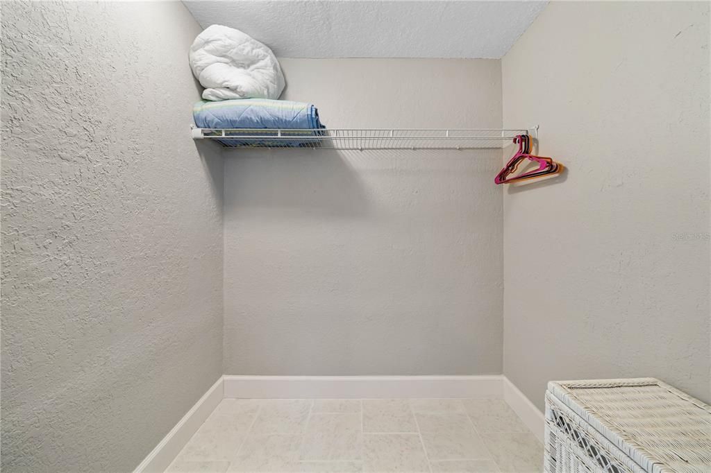 Large walk-in closet space