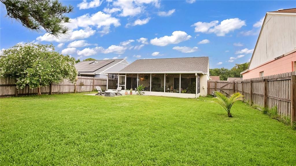 Fully Fenced, Lush Backyard