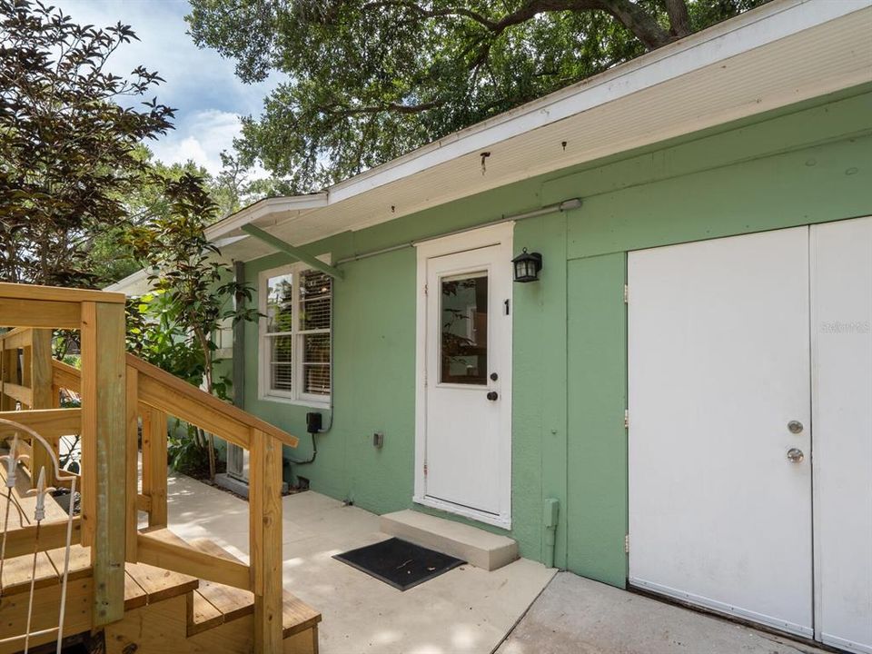 Carriage house apartment #1.