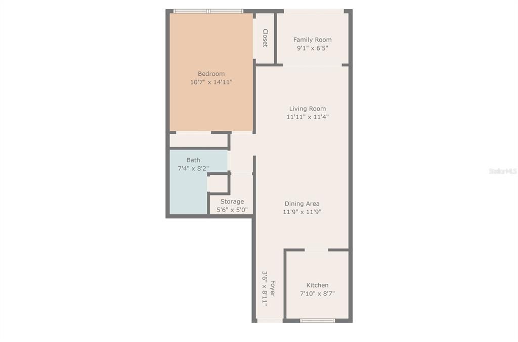 For Sale: $119,900 (1 beds, 1 baths, 755 Square Feet)