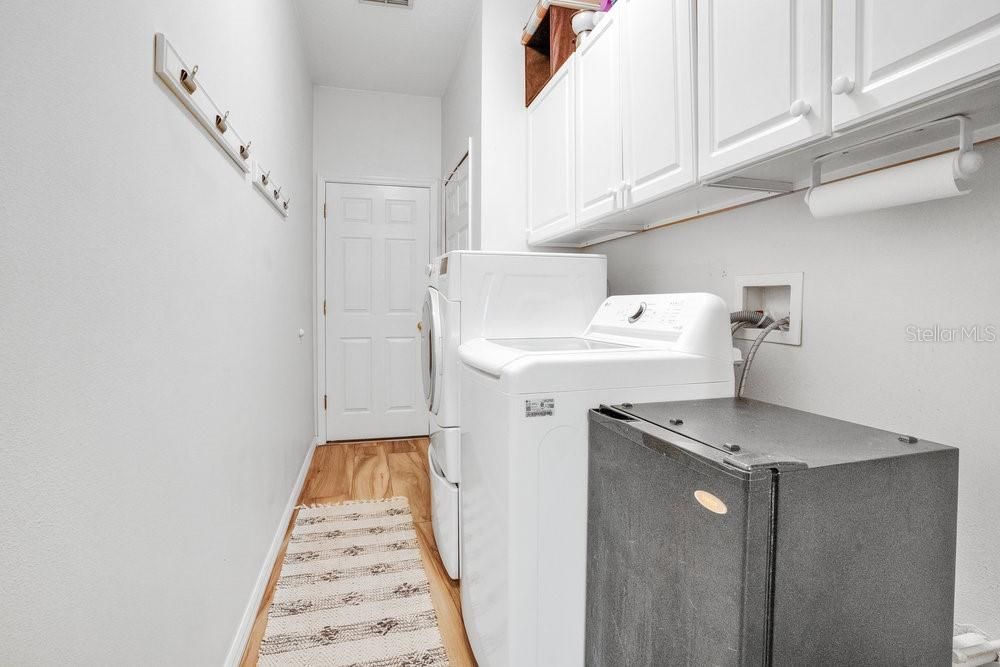 Laundry Room between hallway and garage