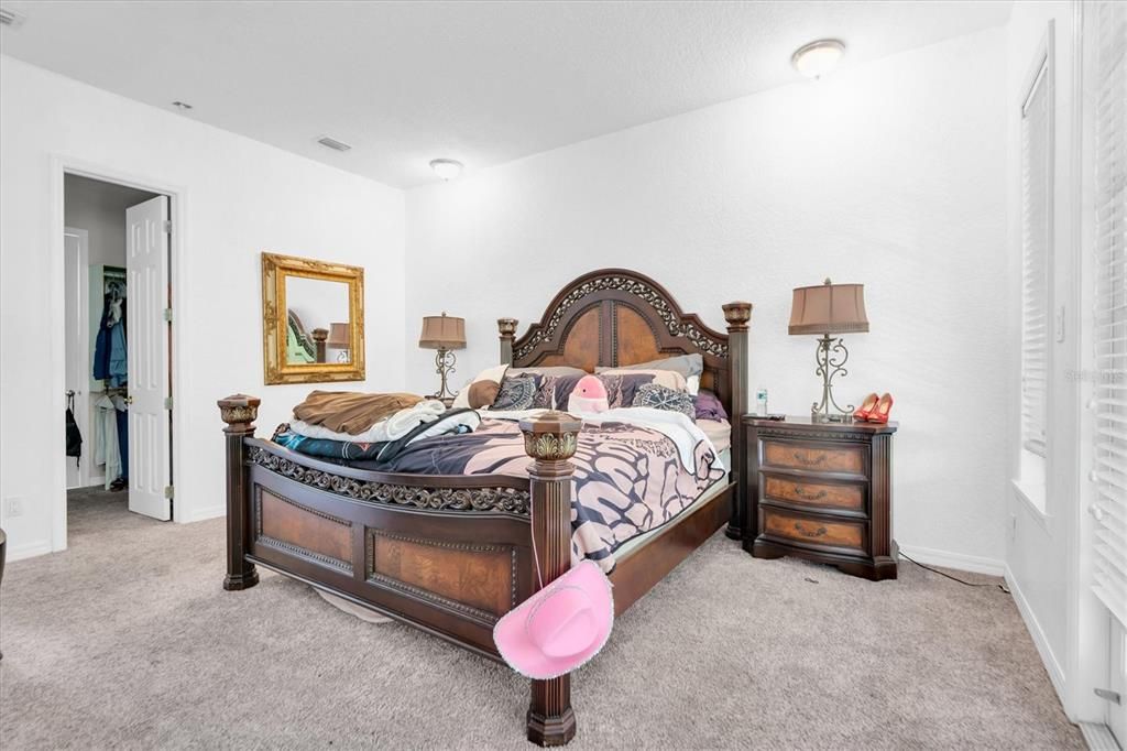 Primary Bedroom looking toward enormous Walk Through Closet