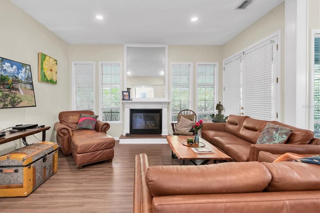 Family room from Foyer