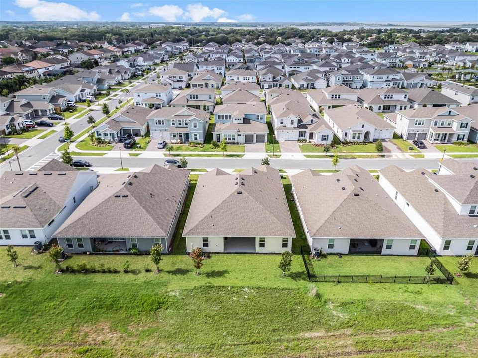 Aerial Shot of the Rear of home