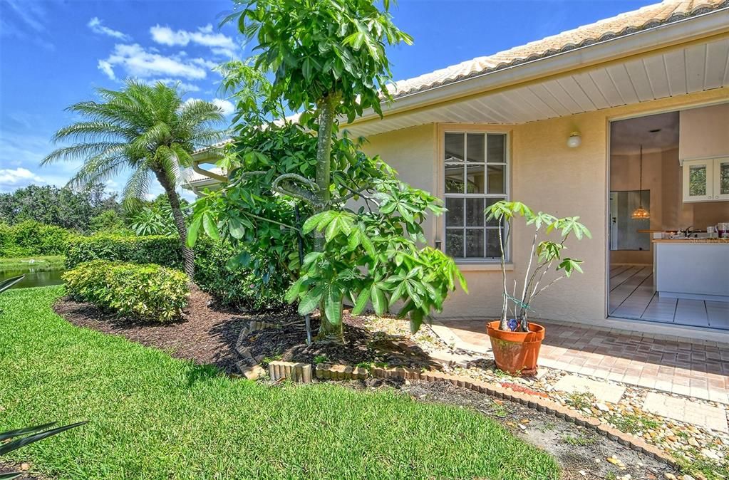 Beautiful and lush Florida landscaping surround you all around your new home