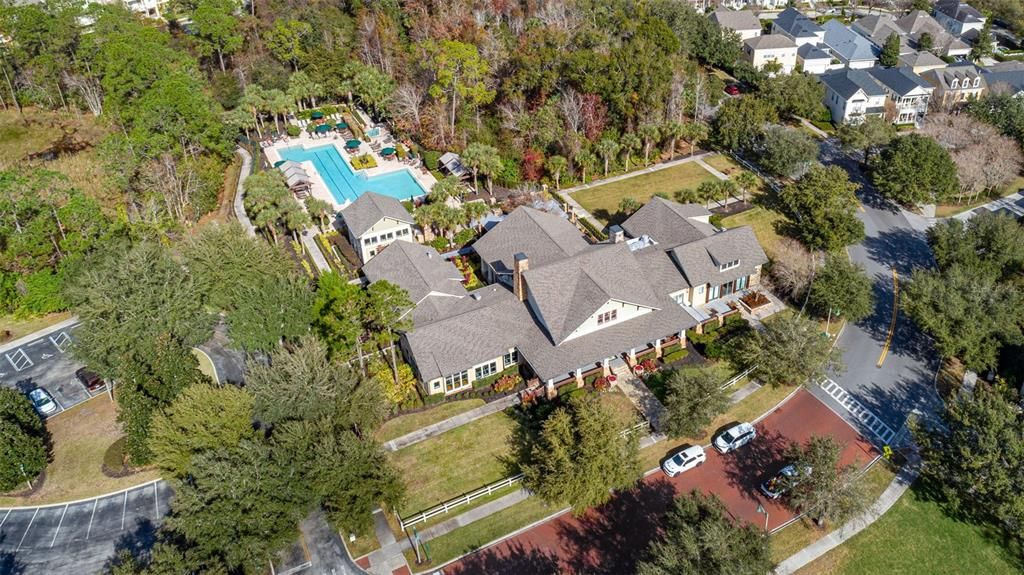 A clubhouse with a resort-style amenities