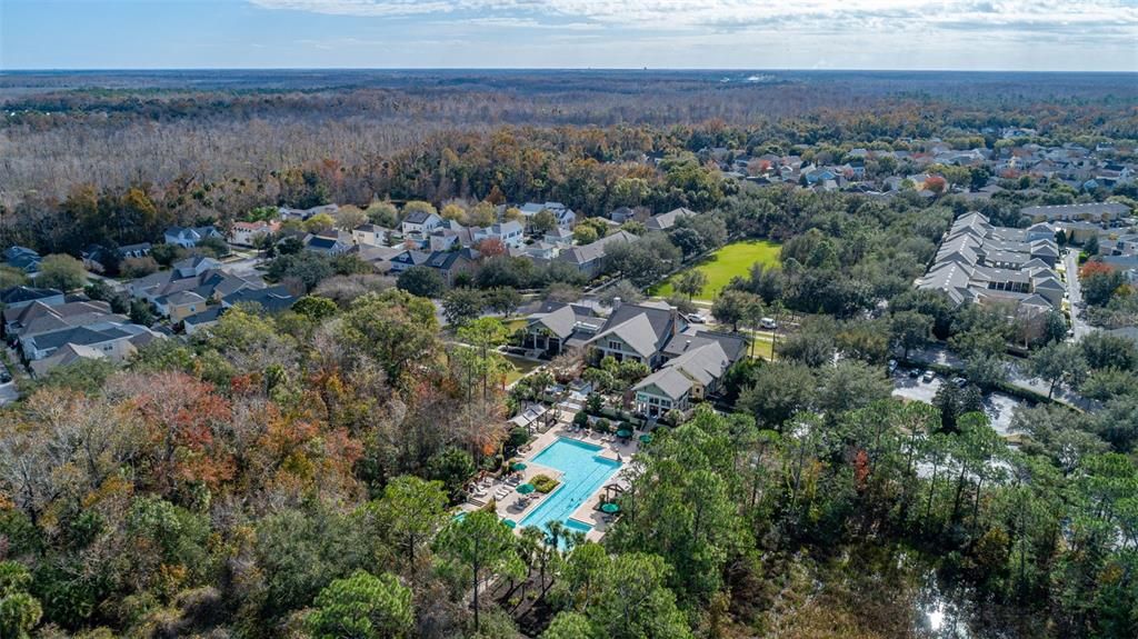 A clubhouse with a resort-style amenities