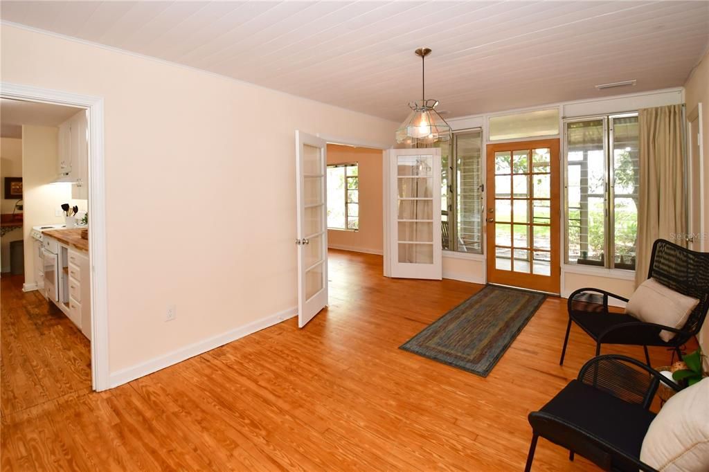 Foyer and Dining open to Living Room and Kitchen