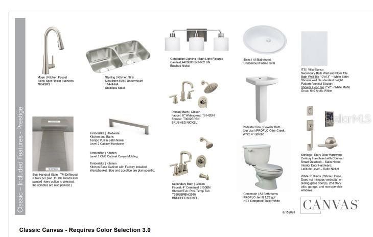 Design Selections.  Home is under construction and selections are subject to change.