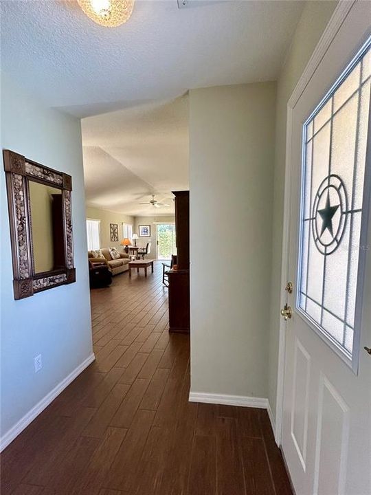 Foyer looking into great room