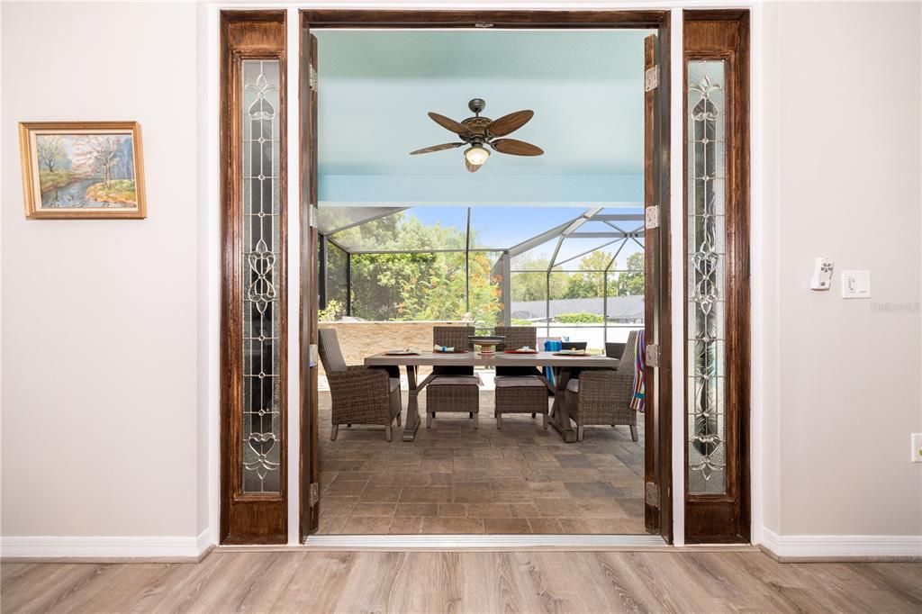 WOW! Look at these beautiful custom leaded glass French Doors