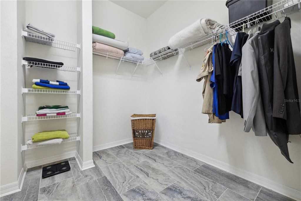 Extremely large owners walk-in closet