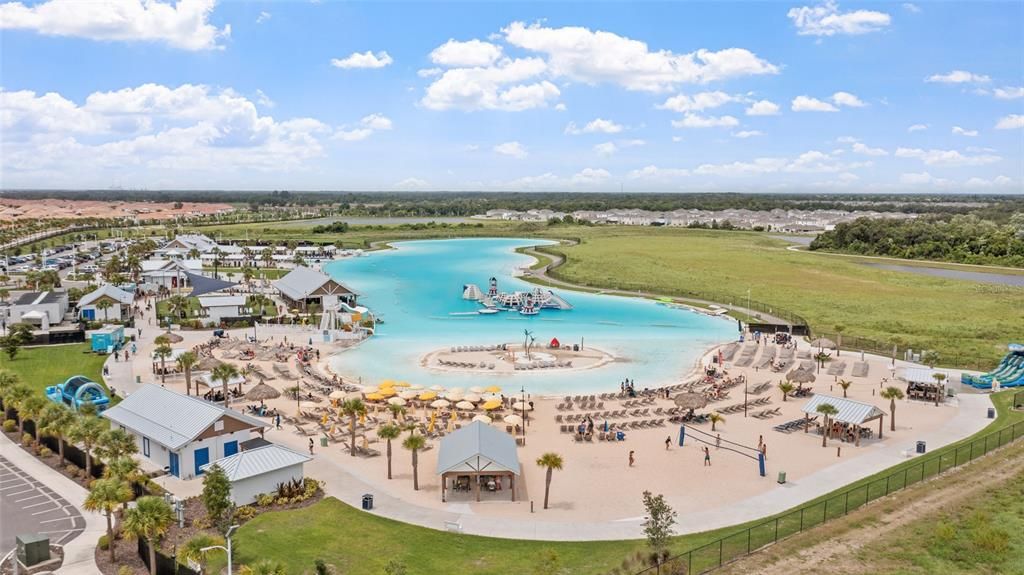 The lagoon water park.