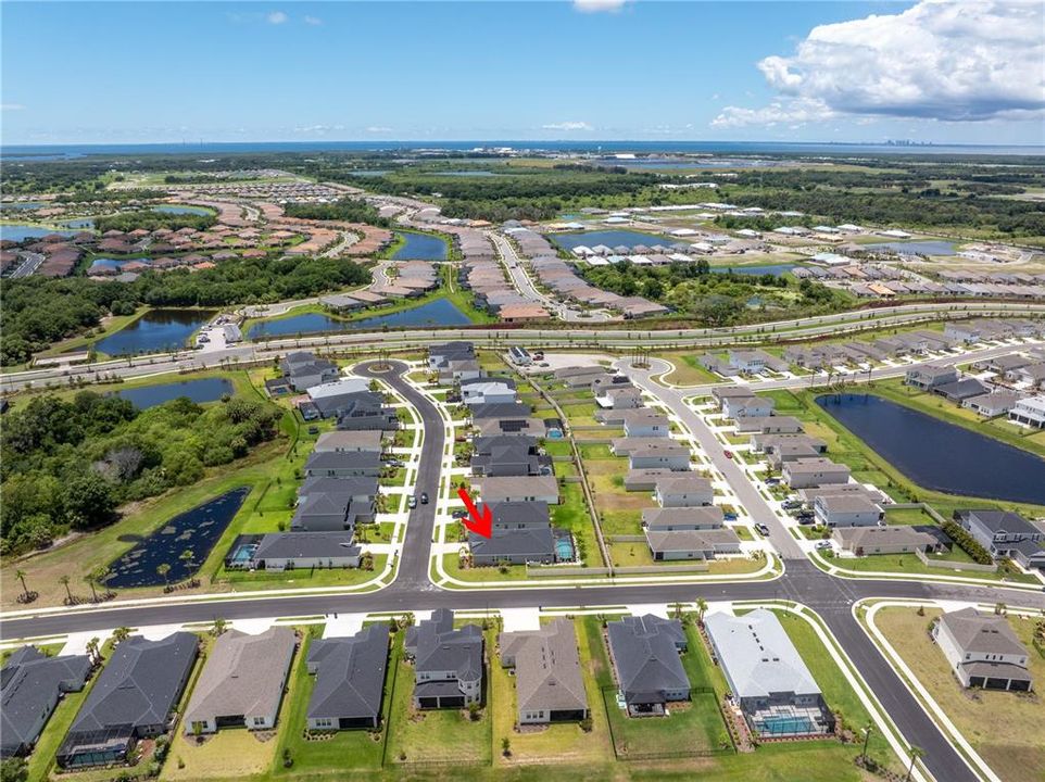 Aerial of property