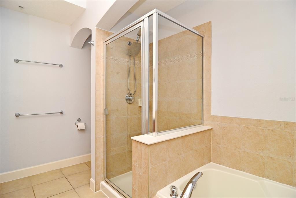 Primary Bath with Shower & Soaking Tub