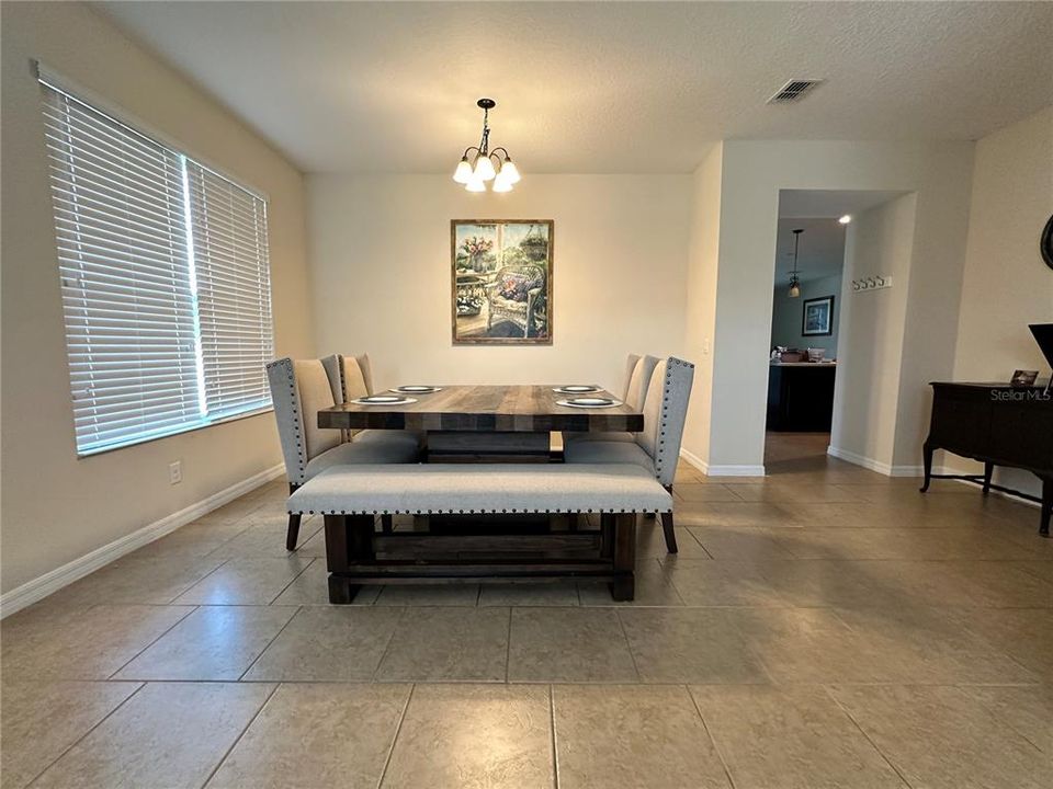 Dining area near foyer