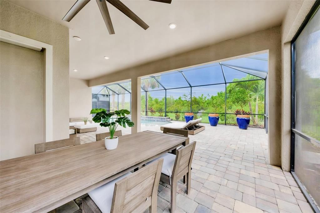 Patio dining area